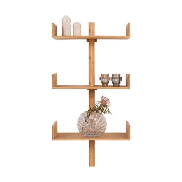 Raft în culoare naturală etajat din bambus 50 cm Villa – House Nordic-image-3