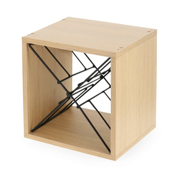 Raft pentru sticle de vin în culoare naturală cu aspect de lemn de frasin număr de sticle 12 36,5x36x29 cm Macon – Compactor-image-2