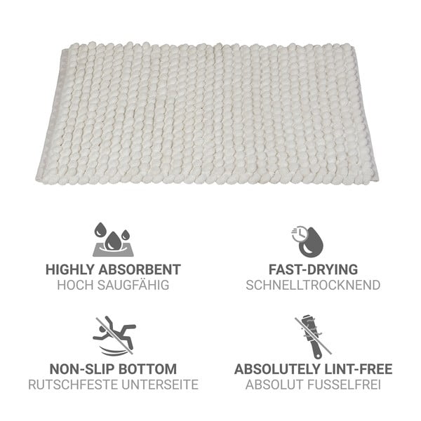 Covoraș de baie alb din material textil 50x80 cm Solivo – Wenko-image-4