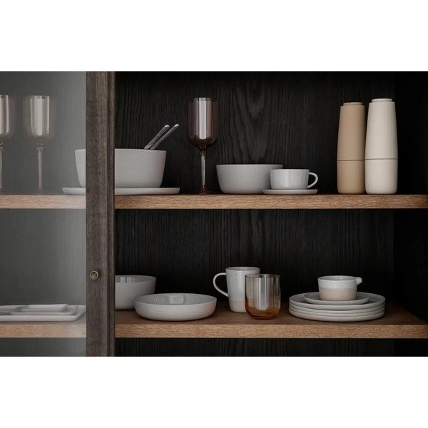 Farfurie gri deschis pentru servire din ceramică Sablo L – Blomus-image-2