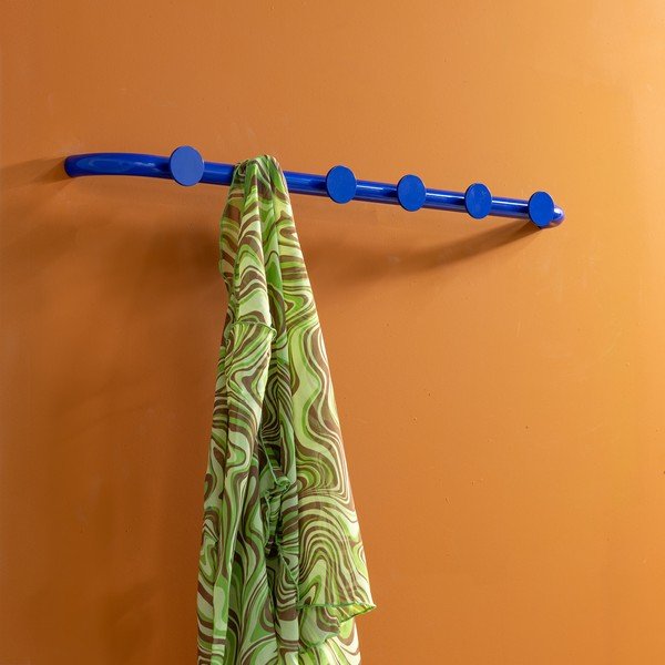 Cuier de perete albastru din metal 75 cm Retro – Spinder Design-image-4