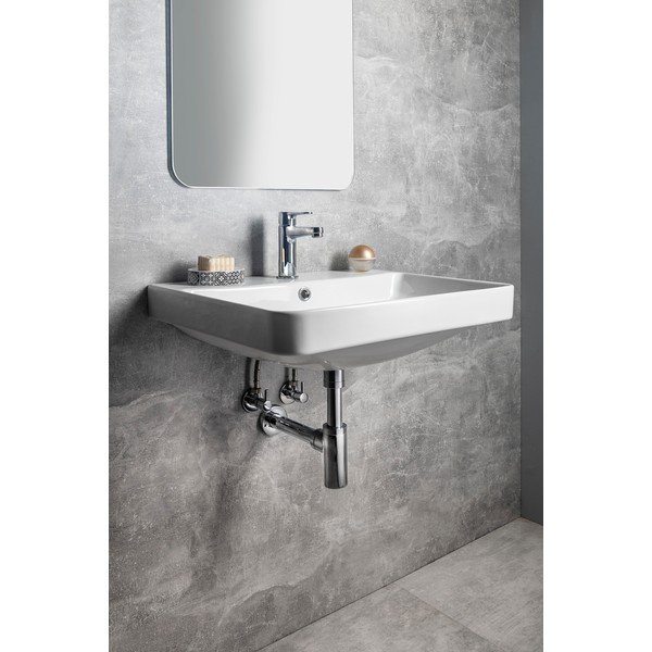 Chiuvetă albă din ceramică 60x48 cm Neron – Sapho-image-1