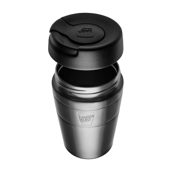 Cană termos neagră 454 ml  Helix Thermal Black L – KeepCup-image-2