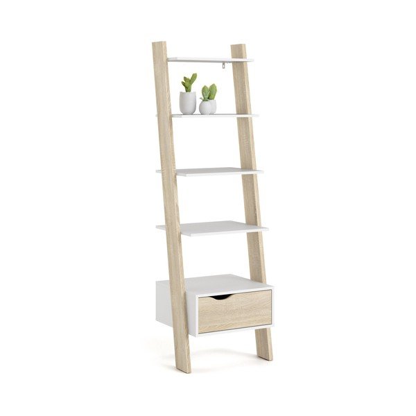 Bibliotecă Tvilum Oslo, natural-alb-image-3