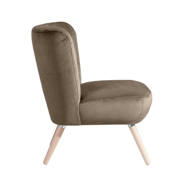 Fotoliu Max Winzer Neele Velvet, gri bej-image-2