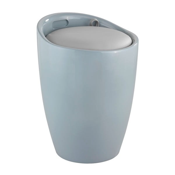 Coș de rufe/taburet Wenko Candy Look, 20 l, gri-image-1