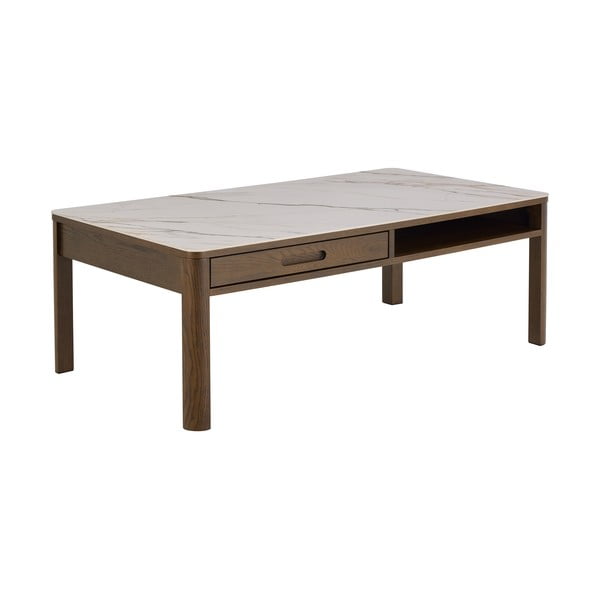 Măsuță de cafea bej-maro închis cu blat ceramic 70x130 cm Southampton – Actona