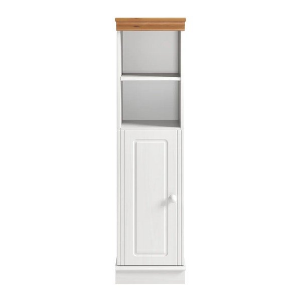 Dulap de baie alb înalt/îngust din lemn de pin 30,5x115,5 cm Anita – Støraa
