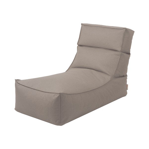 Șezlong de grădină bej capitonat STAY – Blomus-image-1