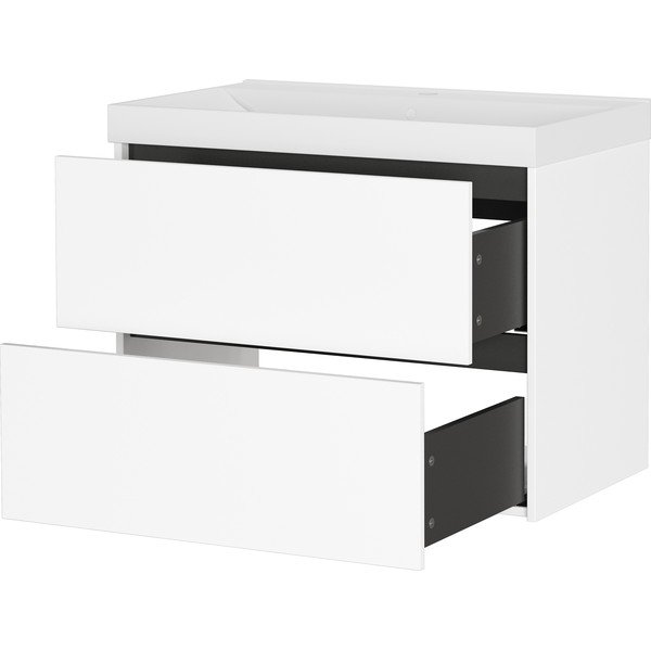 Dulap sub chiuvetă alb suspendat cu aspect mat 81x65 cm Bodera – Germania-image-4