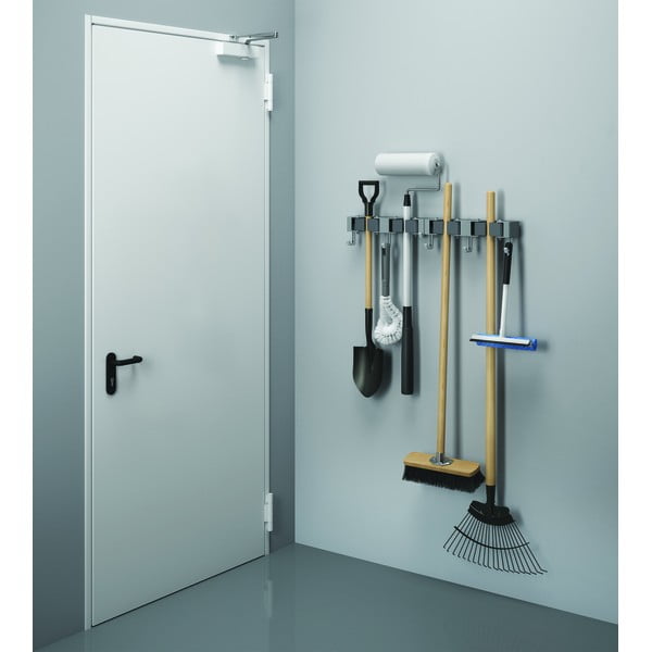 Suporturi de perete pentru mătură și mop 2 buc. - Metaltex-image-1