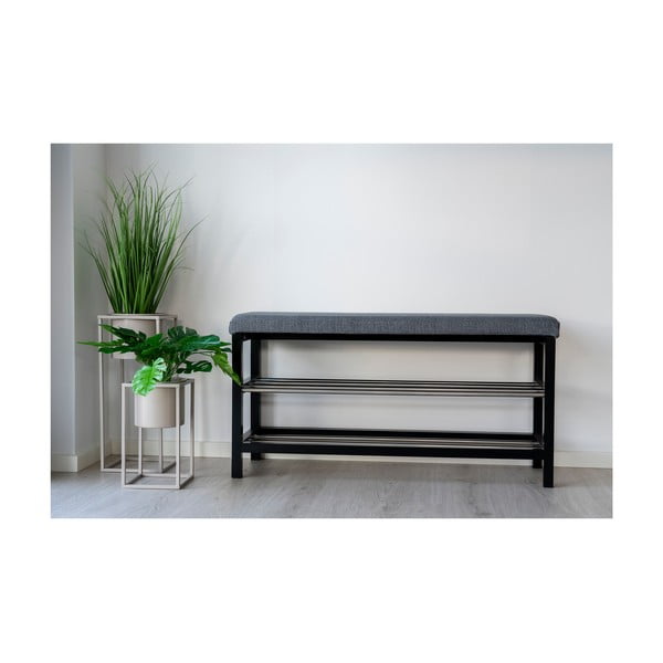 Pantofar gri cu bancă Padova – House Nordic-image-4