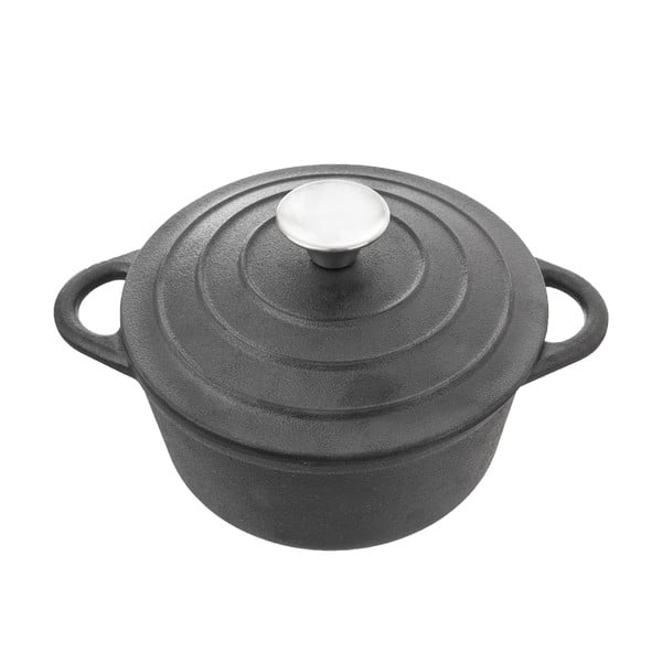 Oală cu capac din fontă 4 l adecvată pentru plita cu inducție LITINA – Orion