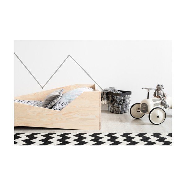 Pat din lemn de pin pentru copii Adeko BOX 5, 90 x 140 cm-image-2