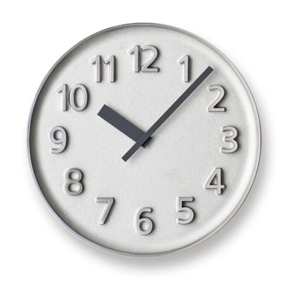 Ceas de perete Lemnos Clock Founder, ⌀ 30,4 cm, aluminiu