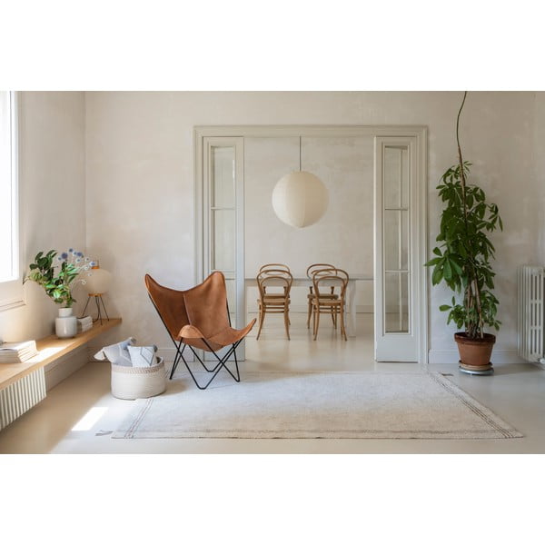 Covor crem lavabil/țesut manual din bumbac 170x240 cm Cuisine Natural – Lorena Canals-image-1