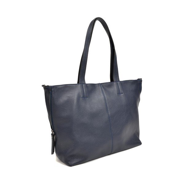 Geantă Tote din piele Roberta M Ambra, albastru-image-1