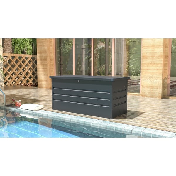 Cutie de depozitare pentru grădină gri antracit Max A – Rojaplast-image-1