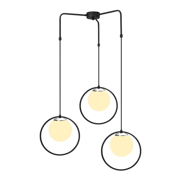 Lustră metalică Opviq lights Nazarios, negru-image-1