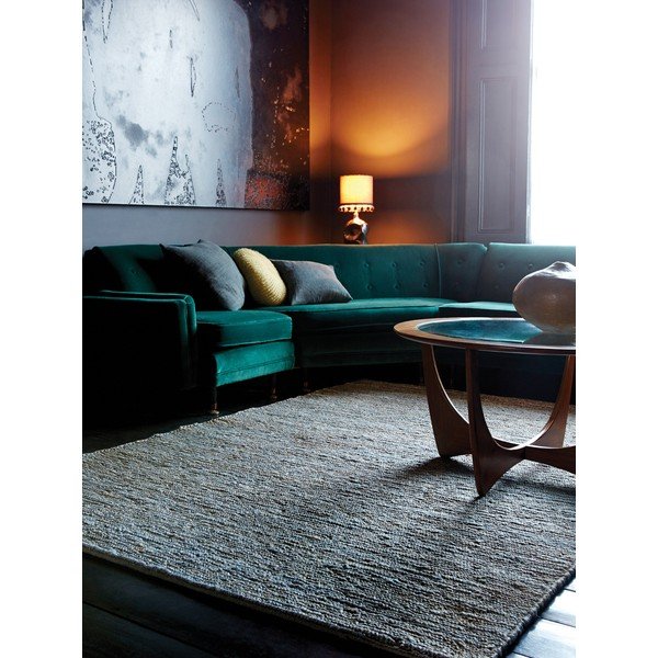 Covor gri deschis handmade din iută 200x300 cm Soumak – Asiatic Carpets-image-1