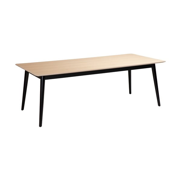 Masă de dining cu blat cu aspect de lemn de stejar 100x200 cm Yolo – DAN-FORM Denmark-image-1