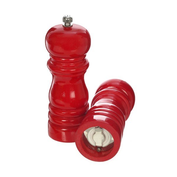 Set 2 râșnițe din lemn pentru sare și piper Premier Housewares, roșu-image-2