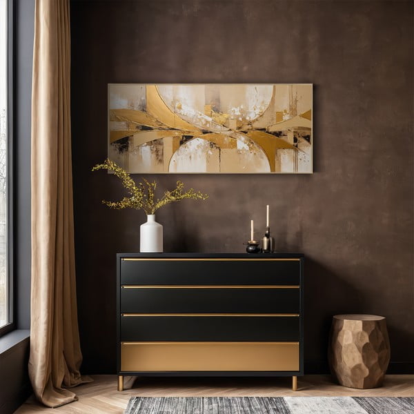 Tablou 150x60 cm Gold Abstraction – knor-image-1