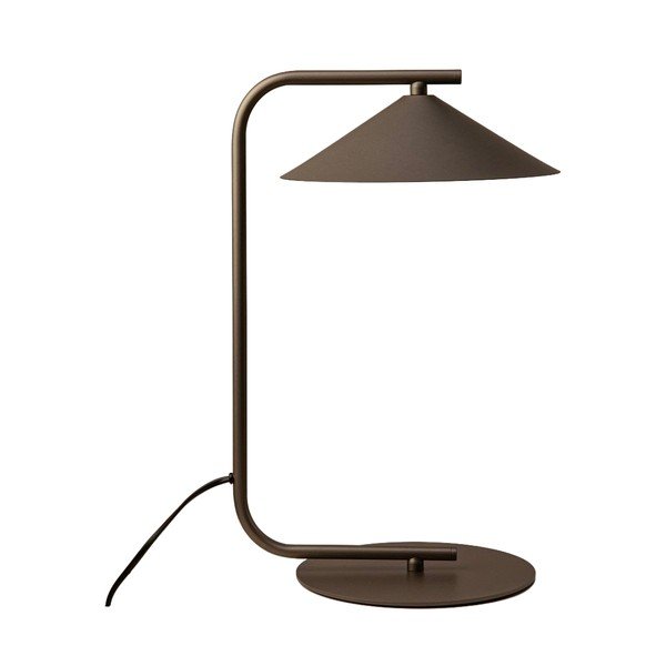Veioză maro din metal (înălțime 42 cm) Nocte – Micadoni 