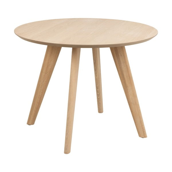 Masă de dining rotundă cu blat cu aspect de lemn de stejar ø 100 cm Townsville – Actona