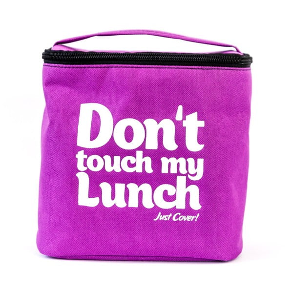 Geantă pentru gustare și 2 caserole Pack & Go Don't Touch My Lunch Violet