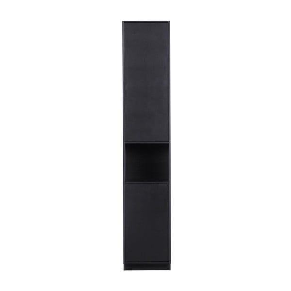 Dulap modular negru din lemn masiv de pin 40x210 cm Finca – WOOOD