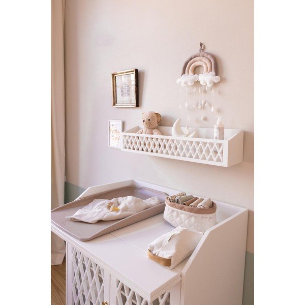 Cuier pentru copii alb pentru perete 75x16 cm Harlequin – Cam Cam Copenhagen-image-1