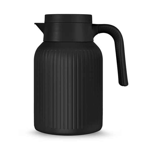 Termos negru din oțel inoxidabil 1,5 l Trine – Sagaform
