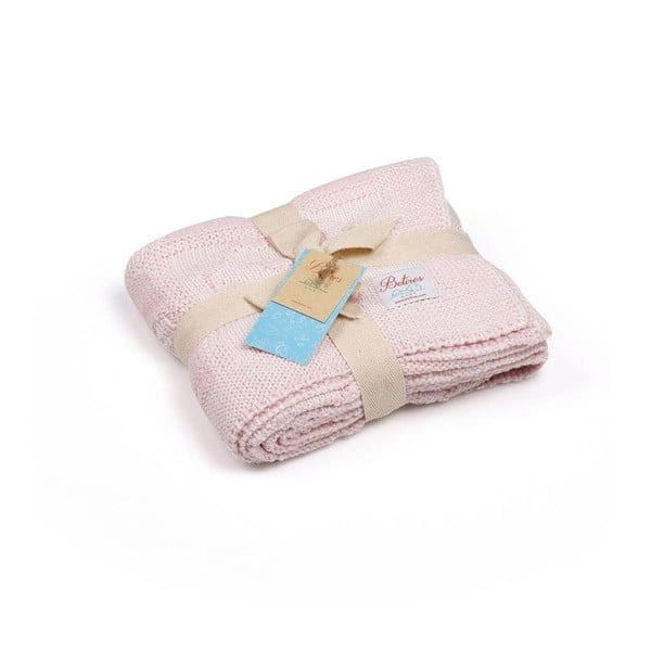 Pătură pentru copii Baby Pink Lily, 90 x 90 cm