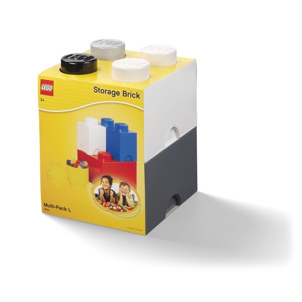 Set 4 cutii de depozitare din plastic LEGO®, 25 x 25 x 33 cm-image-1