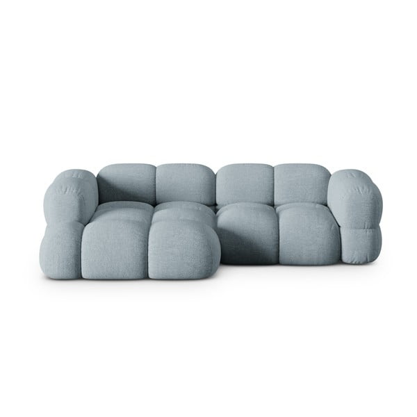 Colțar albastru deschis (cu colț pe partea stângă/cu șezlong) Loretto – Cosmopolitan Design