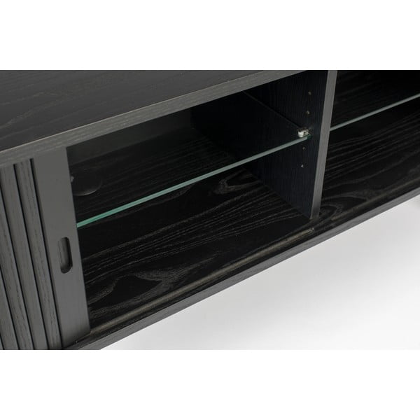 Comodă cu uși glisante Zuiver Barbier, negru-image-4