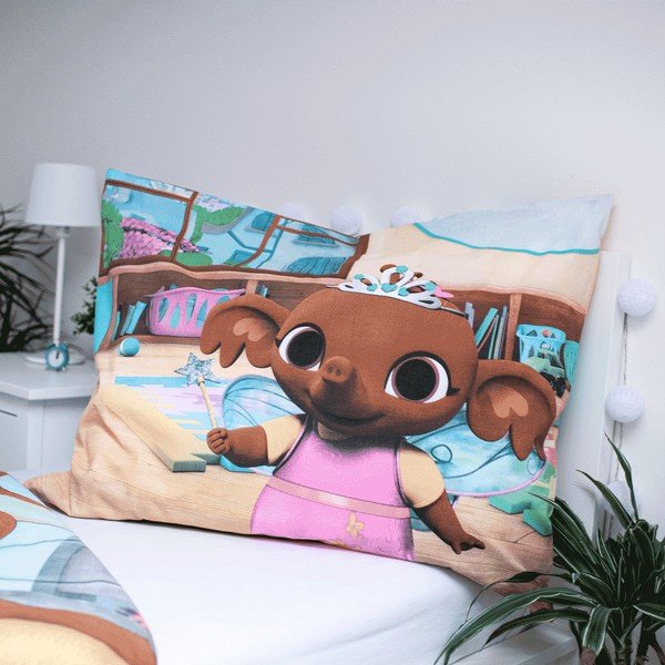 Lenjerie de pat din bumbac pentru copii Jerry Fabrics Bing, 140 x 200 cm-image-1