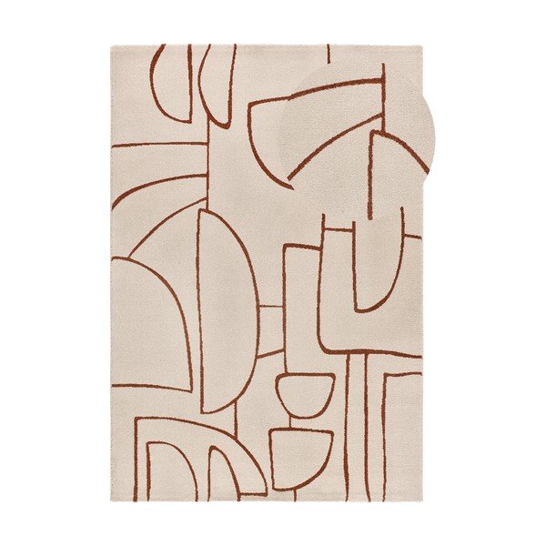 Covor cărămiziu-crem 80x150 cm Beruti – Universal