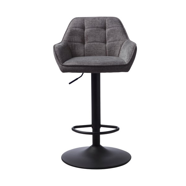 Scaun de bar gri închis cu înălțime ajustabilă Nolan – Unique Furniture-image-1