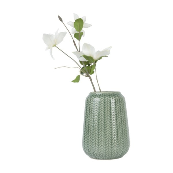 Vază ETH Knitted, mică, verde-image-1