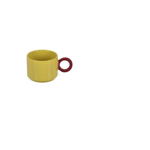 Cană galben-muștar din gresie ceramică 280 ml Lou – ONA-image-4