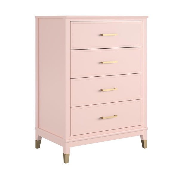 Comodă CosmoLiving by Cosmopolitan Westerleigh, 75 x 106 cm, roz-image-2