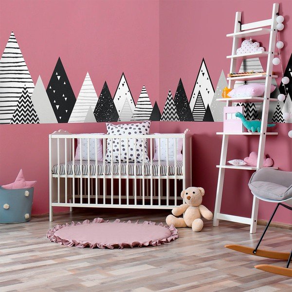 Autocolant de perete pentru copii Ambiance Scandinavian Giant Mountains Chica, 180 x 45 cm-image-3