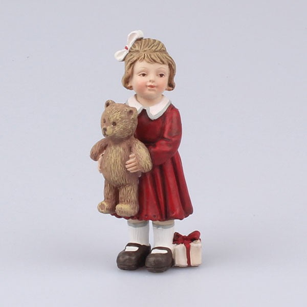 Fetiță cu ursuleț și cadou Dakls