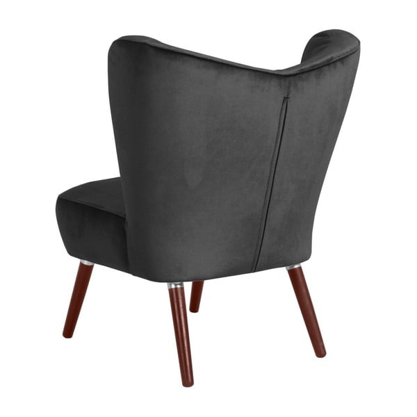 Fotoliu Max Winzer Sari Velvet, gri antracit-image-2