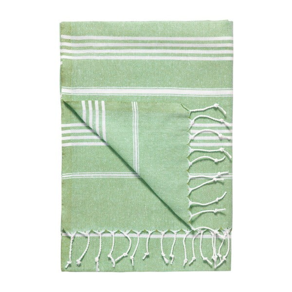 Prosop baie hammam Kate Louise Classic, 180 x 100 cm, verde-image-4