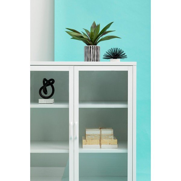 Vitrină albă din oțel 80x102x40 cm Acier – Premier Housewares-image-4