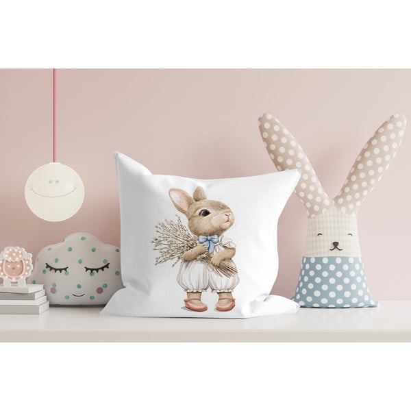 Față de pernă 43x43 cm cu model de Paști – Mila Home-image-2