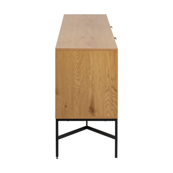 Comodă   joasă cu aspect de lemn de stejar 180x70 cm Jaipur – Actona-image-4